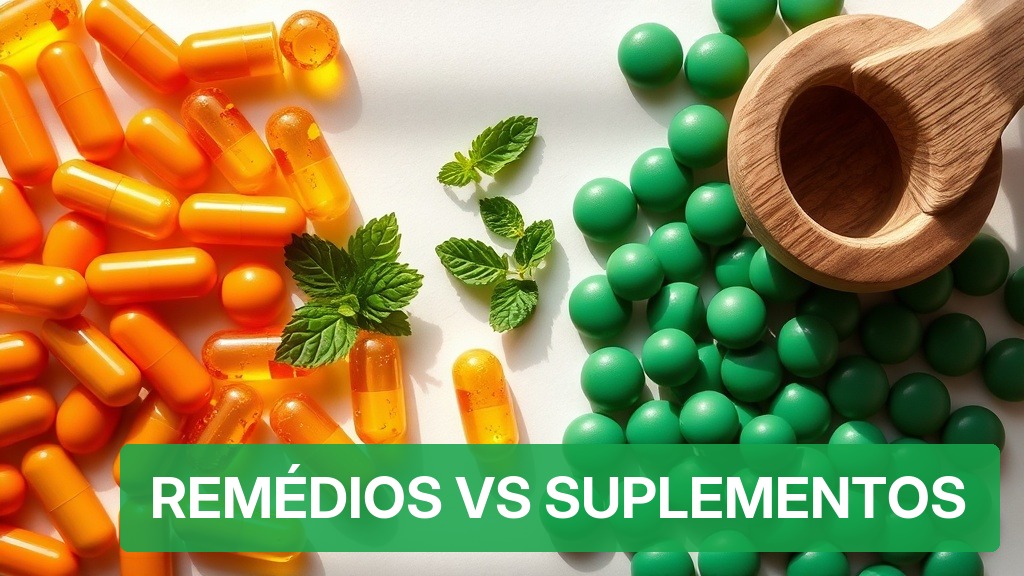 Remédios vs Suplementos [Comparação 2026] — Nutricionando