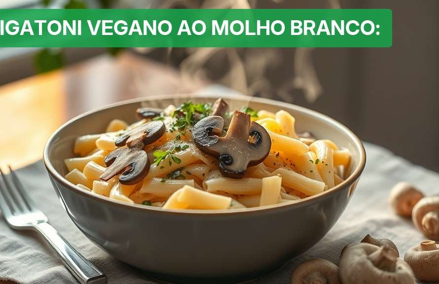 Rigatoni Vegano ao Molho Branco: [Receita Completa 2026] — Nutricionando