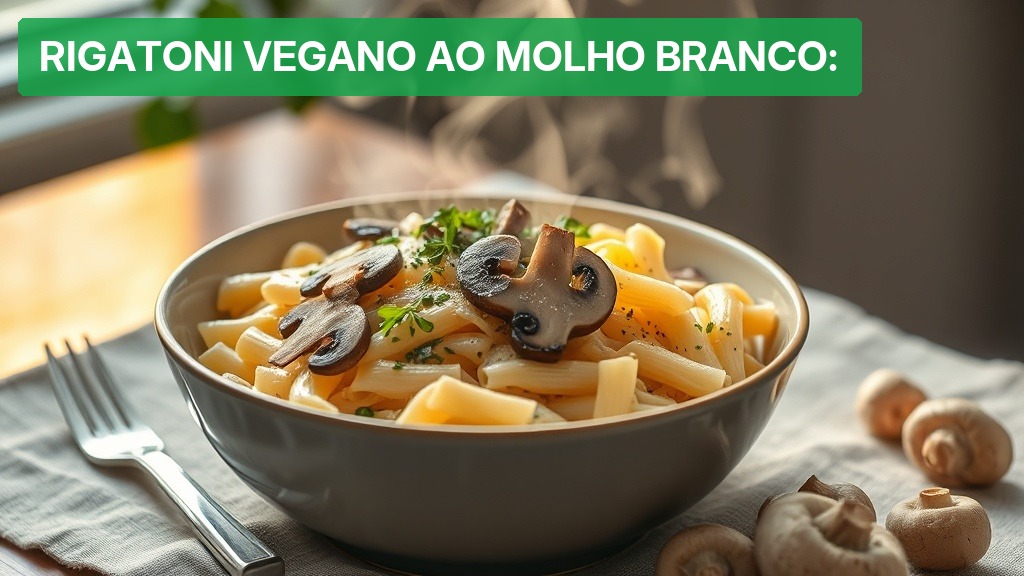Rigatoni Vegano ao Molho Branco: [Receita Completa 2026] — Nutricionando