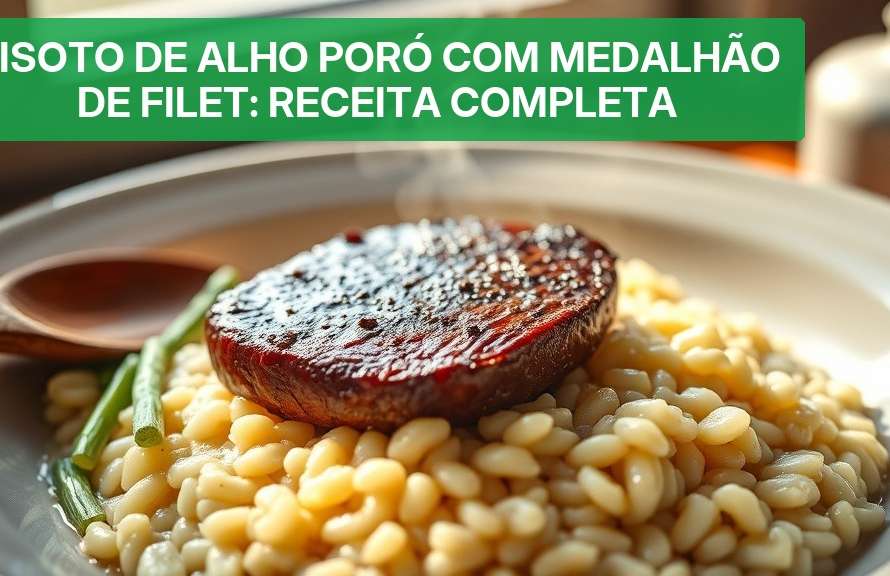 Risoto de Alho Poró com Medalhão de Filet: Receita Completa [Guia 2026] — Nutricionando