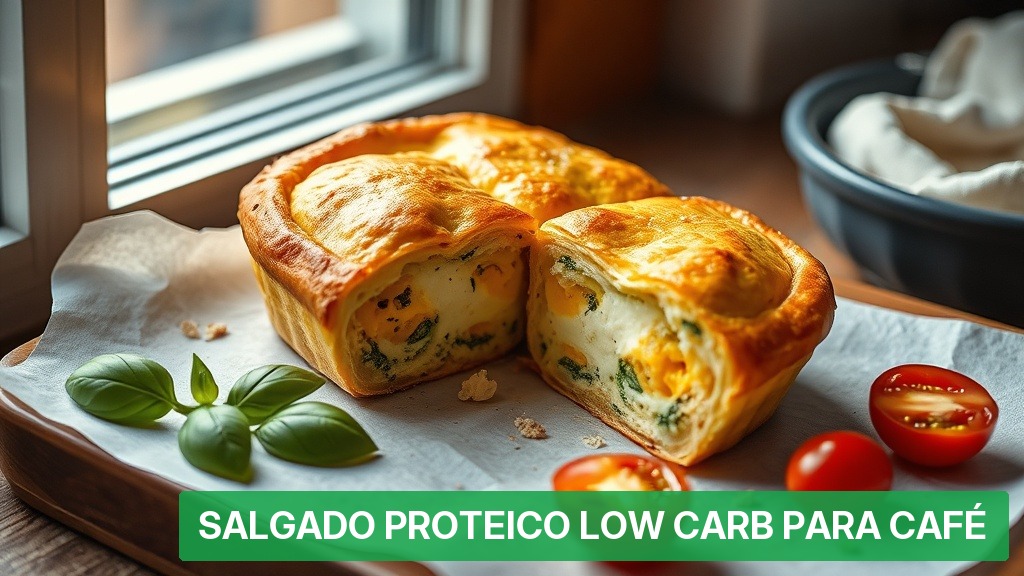 Salgado Proteico Low Carb para Café [Rápido 2026] — Nutricionando