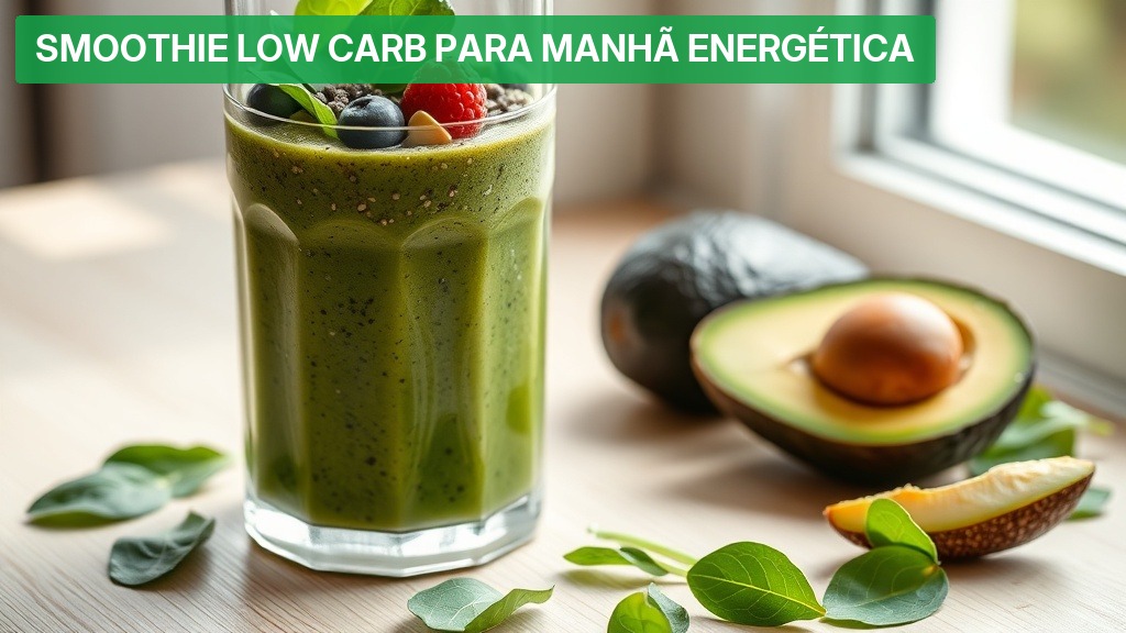 Smoothie Low Carb para Manhã Energética [Receita 2026] — Nutricionando