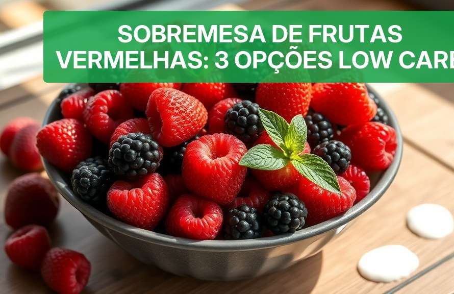 Sobremesa de Frutas Vermelhas: 3 Opções Low Carb [2026] — Nutricionando