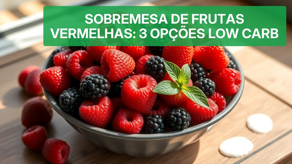 Sobremesa de Frutas Vermelhas: 3 Opções Low Carb [2026] — Nutricionando