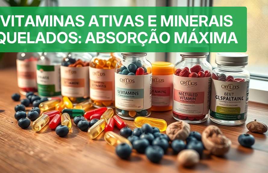 Vitaminas Ativas e Minerais Quelados: Absorção Máxima (2026) — Nutricionando