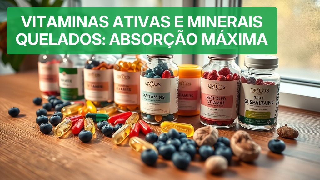 Vitaminas Ativas e Minerais Quelados: Absorção Máxima (2026) — Nutricionando